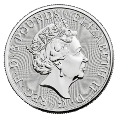 Strieborná investičná minca Lion of England 2 Oz | Tudor Beasts | 2022