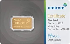 5g Gold Bar | Umicore