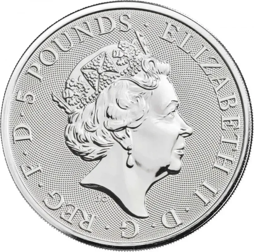 Silver coin White Lion 2 Oz | Queens Beasts | 2020