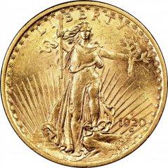 Zlatá mince 20 Dollar American Double Eagle | Saint Gaudens | 1920
