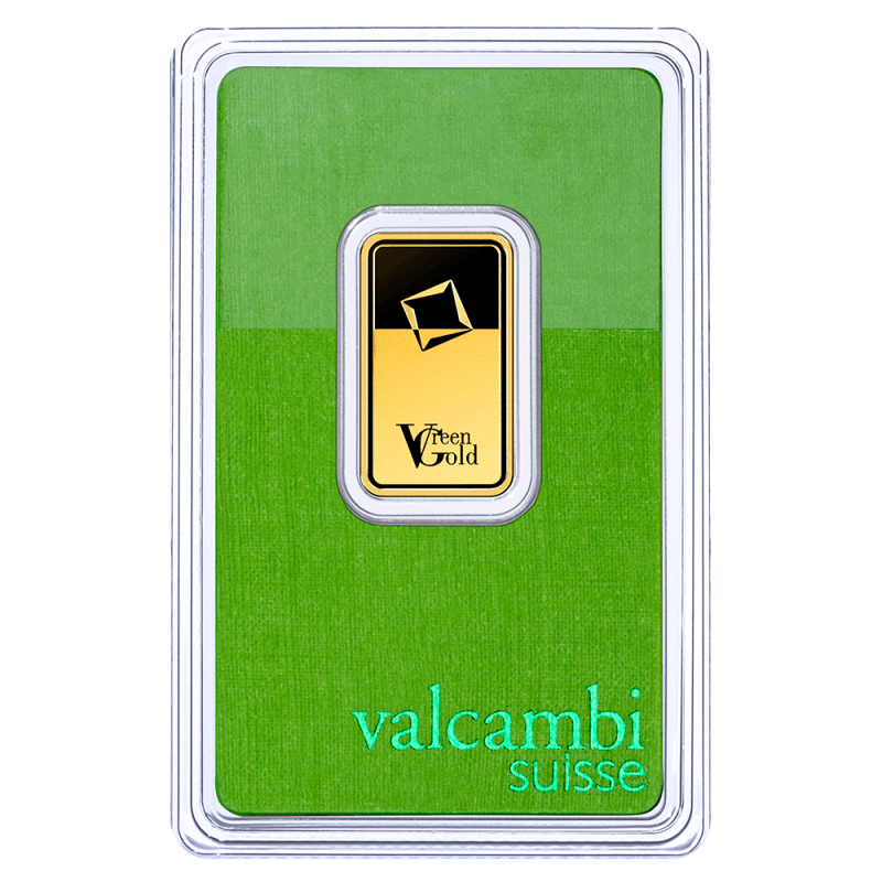 10g investiční zlatý slitek | Valcambi | Green Gold