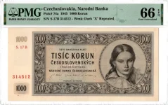 Bankovka 1000 Korún | 1945 | EPQ 66