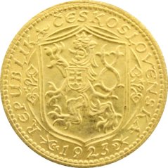 Zlatá minca Svatováclavský 1 Dukát | 1923