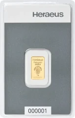 1g Gold Bar | Heraeus