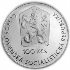 Silver coin 100 CSK J.A.Gagarin | 1981 | Proof