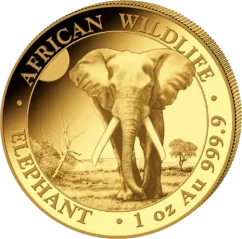 Gold coin Somalia Elephant 1 Oz | 2025