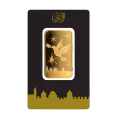 31,1g investičná zlatá tehlička | The Holy Land Mint | Dove of Peace