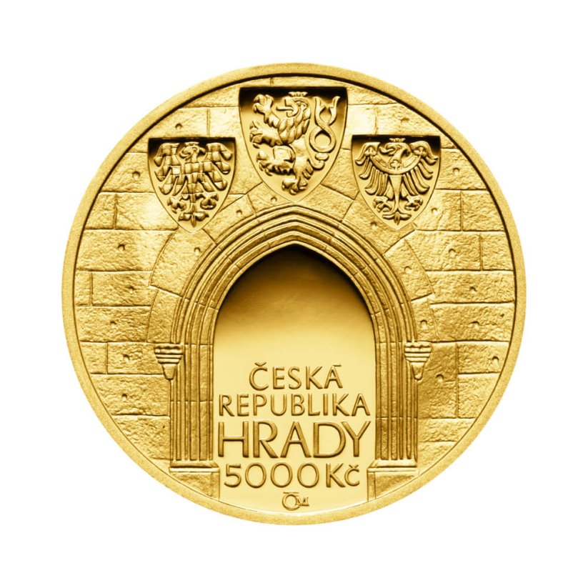 Zlatá mince 5000 Kč Hrad Kost | 2016 | Standard