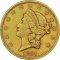 Zlatá mince 20 Dollar American Double Eagle | Liberty Head | 1851