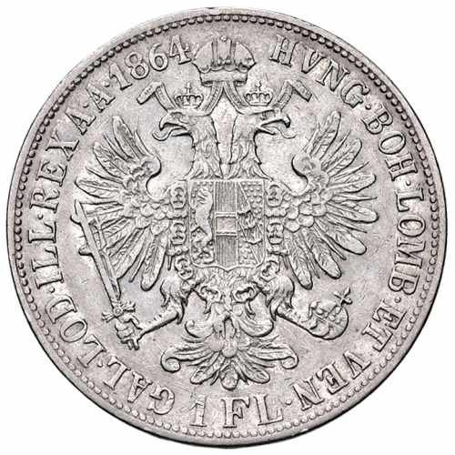 Stříbrná mince 1 Zlatník Františka Josefa I. | Rakouská ražba | 1879