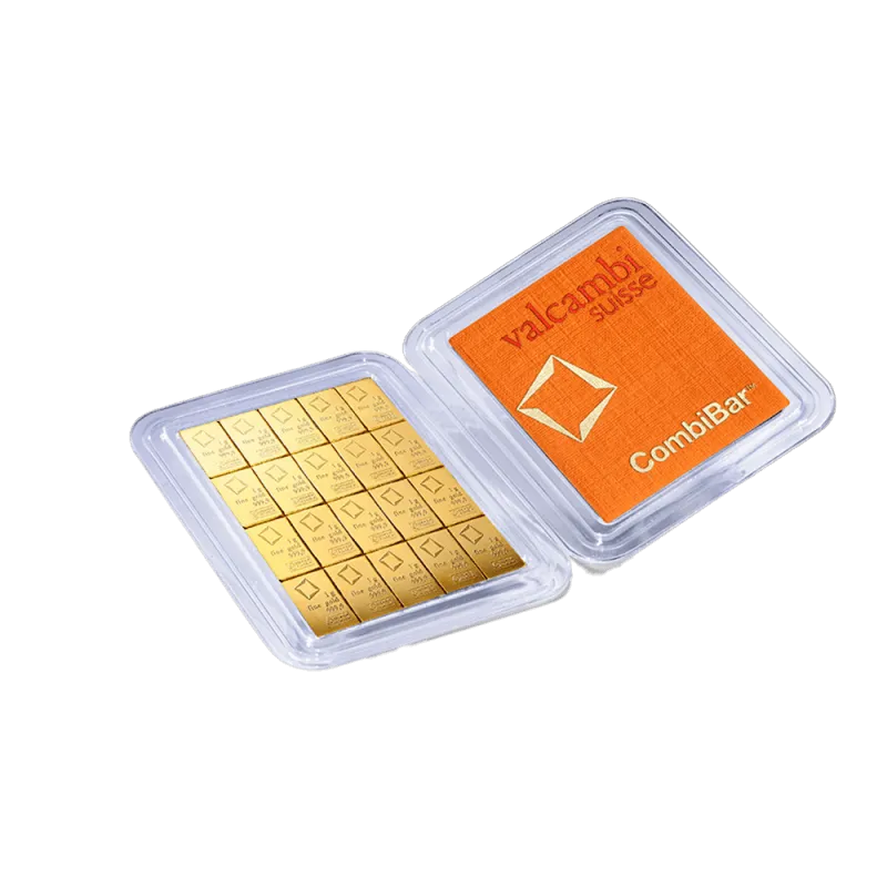 20 x 1g Gold Bar | Valcambi | CombiBar®
