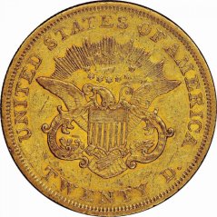 Gold coin 20 Dollar American Double Eagle | Liberty Head | 1850