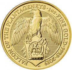 Gold coin Falcon 1 Oz | Queens Beasts | 2019