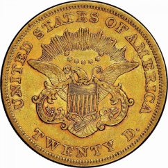 Gold coin 20 Dollar American Double Eagle | Liberty Head | 1865