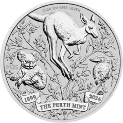 Strieborná investičná minca Perth Mint 1 Oz | 2024 | 125. výročie