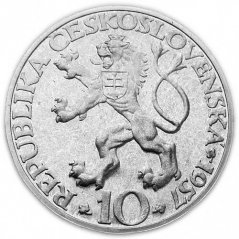 Stříbrná mince 10 Kčs Ch.J.Willenberg | 1957 | Proof