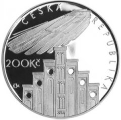 Stříbrná mince 200 Kč Josef Hlávka | 2008 | Proof