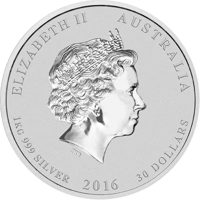 Srebrna moneta Rok Małpy 1 kg | Lunar II | 2016