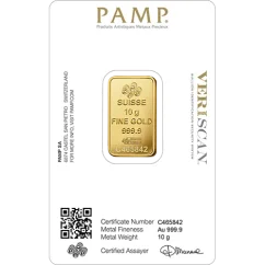 10g investiční zlatý slitek | Pamp Fortuna