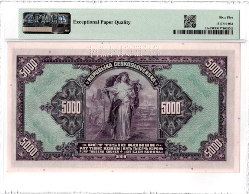 Banknote 5000 Korun | 1943 | EPQ 65