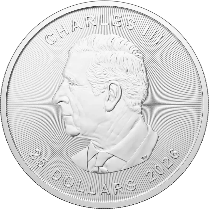 Srebrna moneta Liść Klonowy 5 Oz | 2026