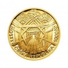 Zlatá minca 5000 Kč Dřevěný most v Lenoře | 2013 | Standard