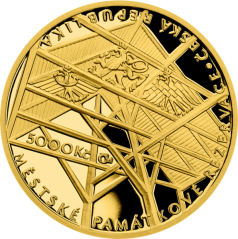 Zlatá minca 5000 Kč Mesto Cheb | 2021 | Proof