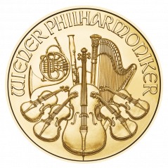 Zlatá investičná minca Wiener Philharmoniker 1/25 Oz