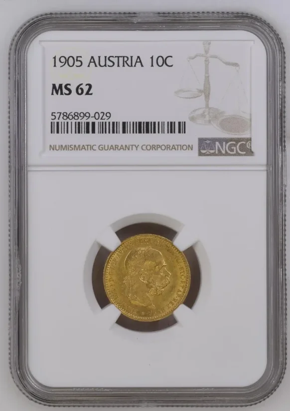 Gold coin 10 Corona Franz-Joseph I. | 1905 | NGC | MS 62