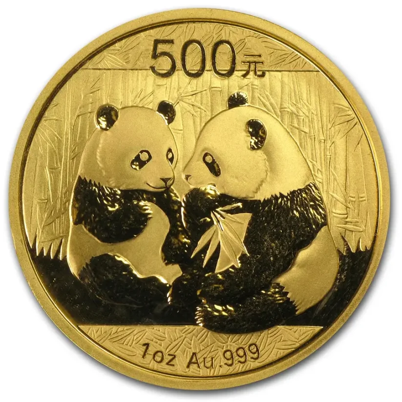 Zlatá investiční mince Panda 1 Oz