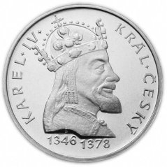 Strieborná minca 100 Kčs Karel IV. | 1978 | Proof