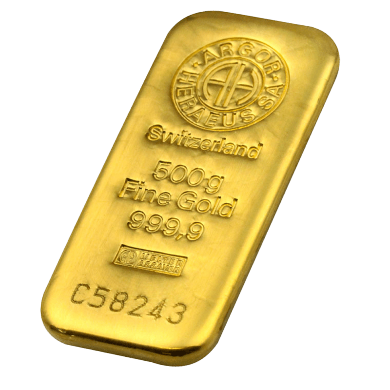 500g Gold Bar | Argor-Heraeus