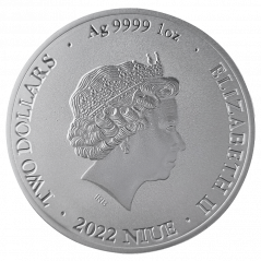 Silver coin Bitcoin 1 Oz