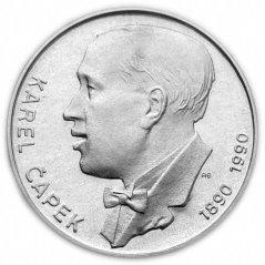 Srebrna Moneta 100 Kčs Karel Čapek | 1990 | Proof