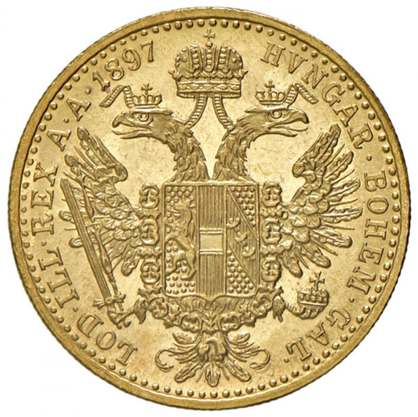 Zlatá mince 1 Dukát Františka Josefa I. | Rakouská ražba | 1856 E