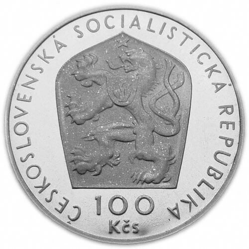 Srebrna Moneta 100 Kčs Viktor Kaplan | 1976 | Proof