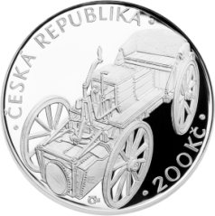 Silver coin 200 CZK Josef Božek předvedl parovůz | 2015 | Proof