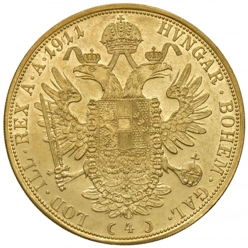 Gold coin 4 Ducats Franz-Joseph I. | 1908