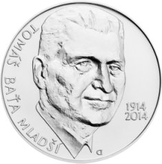 Strieborná minca 200 Kč Tomáš Baťa ml. | 2014 | Standard