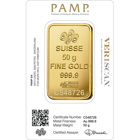 50g Gold Bar | Pamp Fortuna