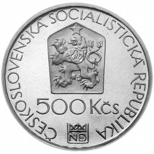 Silver coin 500 CSK Národní divadlo | 1983 | Proof