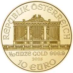 Złota moneta Wiedeński Filharmonik 1/10 oz | 2026