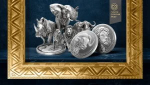 Big Five - five icons of African fauna in pure silver