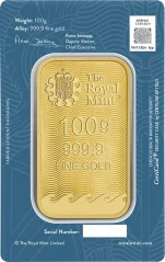100g Royal Mint | Britannia | aranytömb