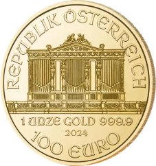 Zlatá investiční mince Wiener Philharmoniker 1 Oz | 2024