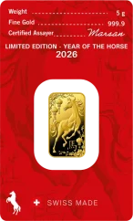 5g Argor-Heraeus | A Ló éve | 2026 | aranylap