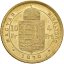 Zlatá mince 4 Zlatník Františka Josefa I. | Uherská ražba | 1875