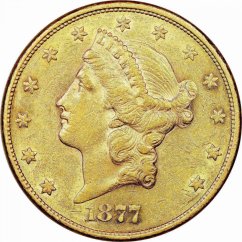 Zlatá minca 20 Dollar American Double Eagle | Liberty Head | 1877