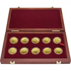 Set of 10 gold coins Hrady | 2016 - 2020 | Standard