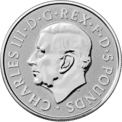Stříbrná investiční mince Greyhound 2 Oz | Tudor Beasts | 2025